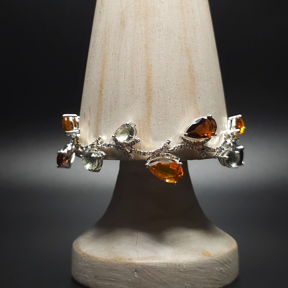 Vintage Nataliya V Collister multi crystal bracelet. NVC - Picture 2 of 10